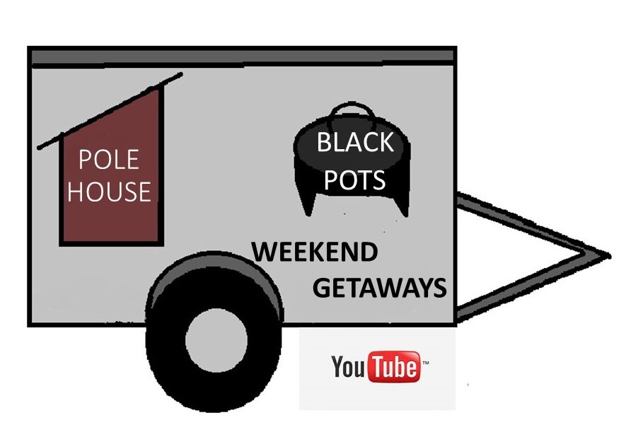 Pole House Black Pots